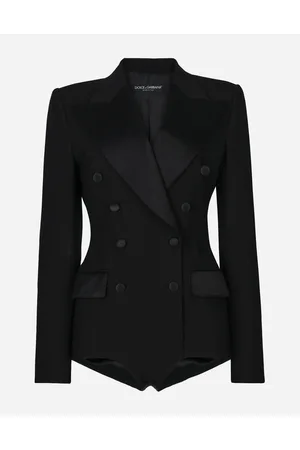 Dolce & Gabbana Double-breasted Tuxedo Jacket Bodysuit - Woman Shirts And Tops Fabric 46