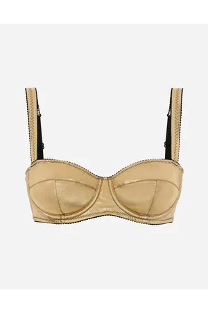 Dolce & Gabbana Foiled Jersey Balconette Bra - Woman Underwear Jersey 1b