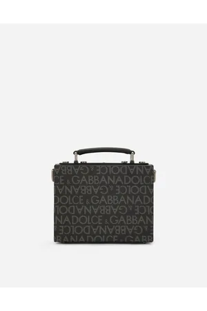 Dolce & Gabbana Coated Jacquard Box Bag - Man Crossbody Bags Multi-colored Fabric Onesize
