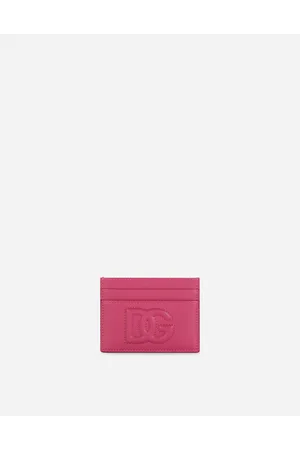 Dolce & Gabbana Calfskin Card Holder With Dg Logo - Woman Wallets And Small Leather Goods Leather Onesize