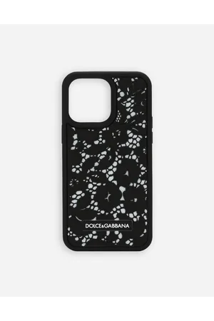 Dolce & Gabbana Lace Rubber Iphone 14 Pro Max Cover - Woman Tech Accessories Multi-colored Rubber Onesize