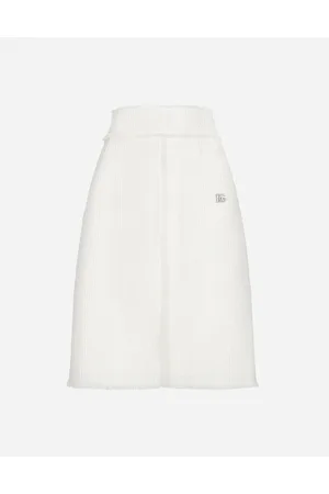 Dolce & Gabbana Raschel Tweed Midi Skirt With Central Slit - Woman Skirts 36