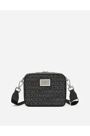 Dolce & Gabbana Coated Jacquard Crossbody Bag - Man Crossbody Bags Multi-colored Fabric Onesize