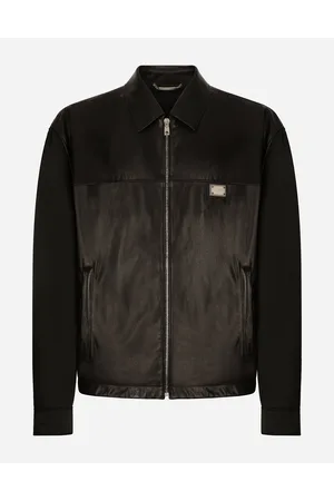 Dolce & Gabbana Fabric And Leather Jacket - Man Coats And Jackets 46