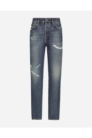 Dolce & Gabbana Denim Jeans With Rips - Woman Denim And Jeans Multi-colored 36