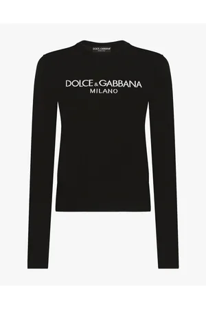 Dolce & Gabbana Wool Sweater With Logo Inlay - Woman Sweaters And Cardigans 36