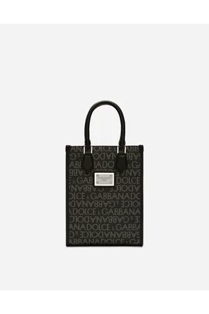 Dolce & Gabbana Small Coated Jacquard Bag - Man Shoppers Multi-colored Fabric Onesize