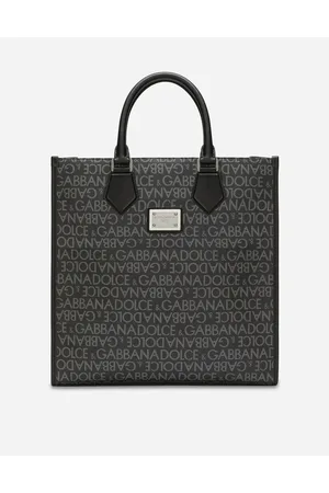 Dolce & Gabbana Medium Coated Jacquard Shopper - Man Shoppers Multi-colored Fabric Onesize