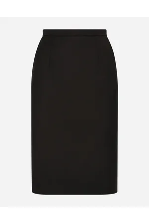 Dolce & Gabbana Wool Crepe Midi Pencil Skirt - Woman Skirts 36