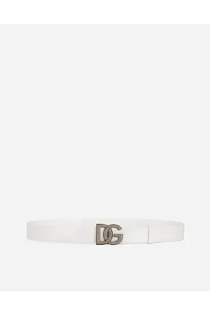 Dolce & Gabbana Belt With Dg Logo Buckle - Man Belts Leather 90