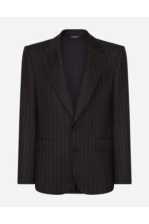 Dolce & Gabbana Single-breasted Pinstripe Wool Sicilia-fit Jacket - Man Suits And Blazers Multi-colored 48