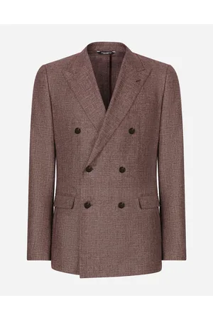 Dolce & Gabbana Double-breasted Linen-blend Taormina-fit Jacket - Man Suits And Blazers 48