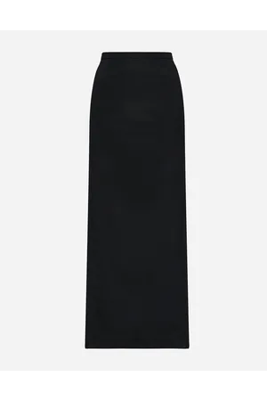 Dolce & Gabbana Cady Calf-length Skirt With Slits - Woman Skirts Fabric 36