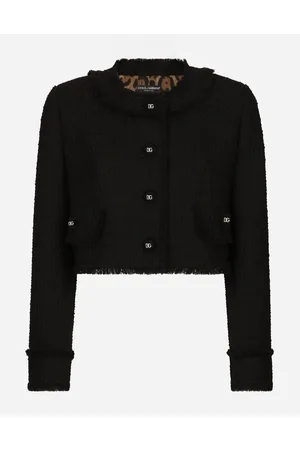 Dolce & Gabbana Short Raschel Tweed Jacket - Woman Blazers 46