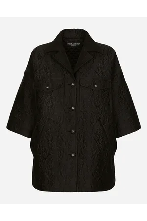 Dolce & Gabbana Short Floral Jacquard Cape - Woman Coats And Jackets 48