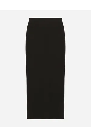 Dolce & Gabbana Straight-cut Jersey Midi Skirt - Woman Skirts Viscose 36