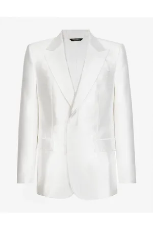 Dolce & Gabbana Single-breasted Silk Shantung Sicilia-fit Jacket - Man Suits And Blazers 48