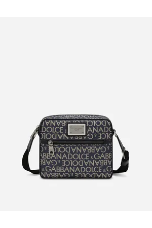 Dolce & Gabbana Coated Jacquard Crossbody Bag - Man Crossbody Bags Fabric Onesize