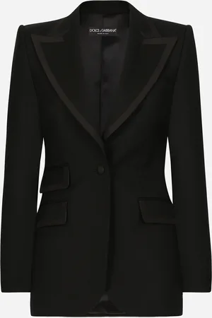 Dolce & Gabbana Single-breasted Twill Turlington Tuxedo Jacket - Woman Blazers 36
