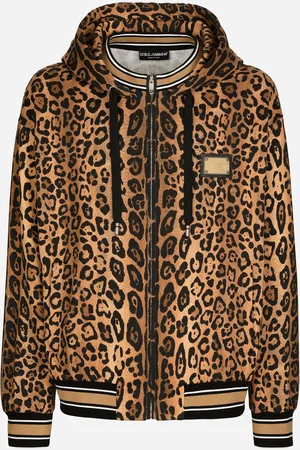 Dolce & Gabbana Hoodie With Leopard- Crespo And Tag - Man Sweatshirts 46