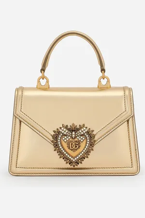 Dolce & Gabbana Small Devotion Bag In Mordore Nappa Leather - Woman Shoulder And Crossbody Bags Leather Onesize