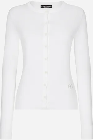Dolce & Gabbana Silk Round-neck Cardigan - Woman Sweaters And Cardigans 38