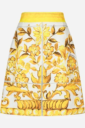 Dolce & Gabbana Short Majolica- Brocade Skirt - Woman Skirts 36