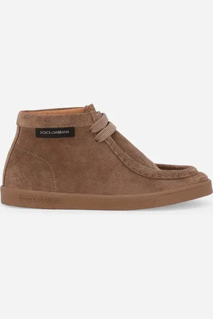 Dolce & Gabbana Nubuck Ankle Boots With Logo - Man Shoes (24-38) 27