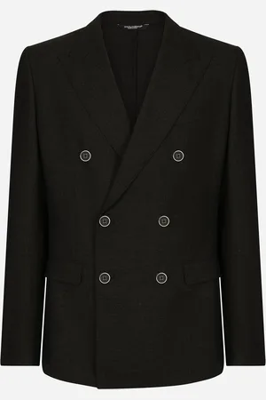Dolce & Gabbana Double-breasted Wool Taormina-fit Jacket - Man Suits And Blazers Gray 48