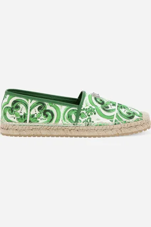 Dolce & Gabbana Majolica- Canvas Espadrilles - Man Sandals And Slides 41