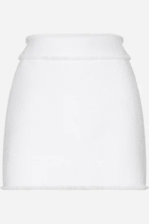 Dolce & Gabbana Cotton Raschel Tweed Miniskirt - Woman Skirts 36