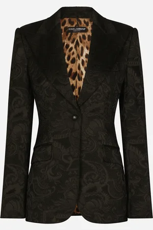 Dolce & Gabbana Floral Jacquard Turlington Blazer - Woman Blazers Fabric 36
