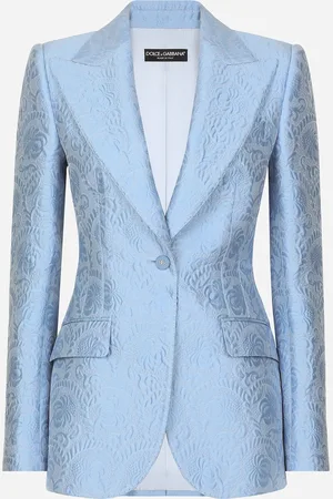 Dolce & Gabbana Single-breasted Floral Quilted Jacquard Turlington Jacket - Woman Blazers 38
