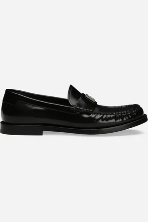 Dolce & Gabbana Polished Calfskin Loafers - Woman Flat Shoes 35.5