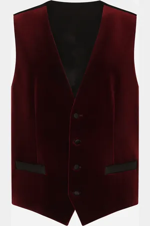 Dolce & Gabbana Single-breasted Velvet Vest - Man Suits And Blazers 50