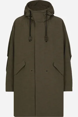 Dolce & Gabbana Unlined Technical Fabric Parka With Hood - Man Coats And Jackets 44