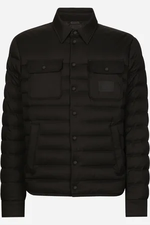 Dolce & Gabbana Padded Satin Jacket With Shirt Collar - Man Coats And Jackets 46