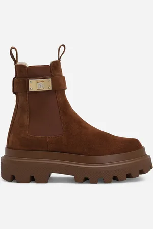 Dolce & Gabbana Suede Ankle Boots - Woman Boots And Booties 39
