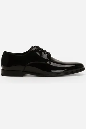 Dolce & Gabbana Patent Leather Derby Shoes - Woman Flat Shoes Leather 37