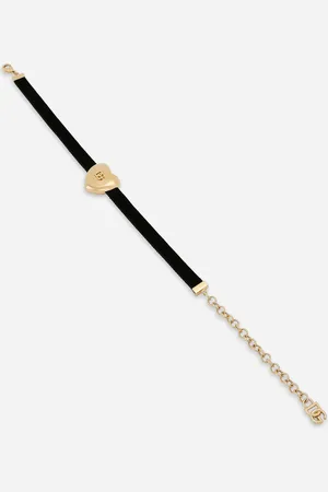 Dolce & Gabbana Velvet Ribbon Necklace With Dg Logo Heart - Woman Bijoux Multi-colored Metal Onesize