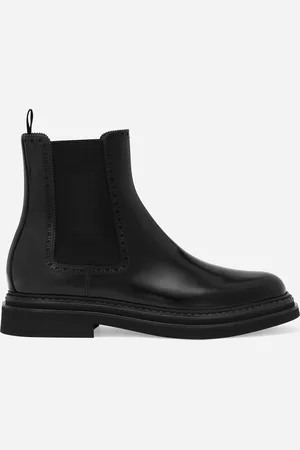 Dolce & Gabbana Brushed Calfskin Ankle Boots - Man Boots And Ankle Boots Leather 39