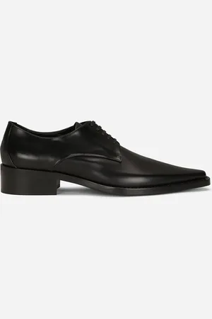 Dolce & Gabbana Calfskin Derby Shoes - Woman Flat Shoes 36