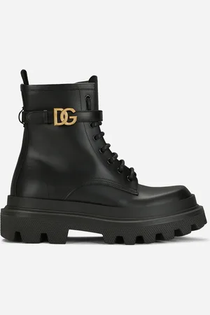 Dolce & Gabbana Calfskin Ankle Boots - Woman Boots And Booties Leather 35.5