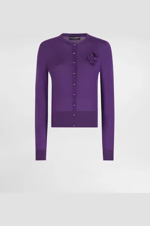 Dolce & Gabbana Silk Round-neck Cardigan - Woman Sweaters And Cardigans 36