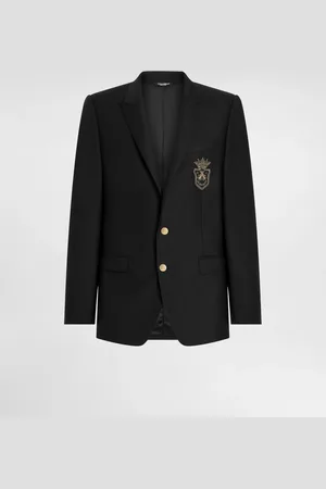 Dolce & Gabbana Single-breasted Martini-fit Jacket With Patch - Man Suits And Blazers 48