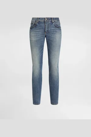 Dolce & Gabbana Skinny Stretch Cotton Jeans With Tag - Man Denim Multi-colored 44