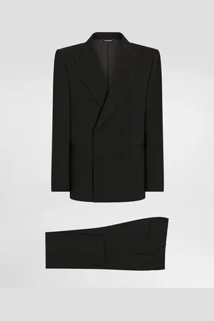 Dolce & Gabbana Double-breasted Stretch Wool Sicilia-fit Suit - Man Suits And Blazers Wool 44