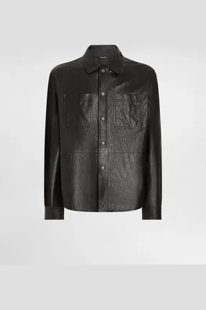 Dolce & Gabbana Leather Shirt - Man Coats And Jackets Leather 44