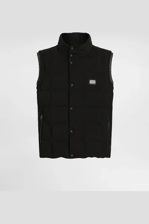 Dolce & Gabbana Jersey Vest With Branded Tag - Man Coats And Jackets Cotton 44