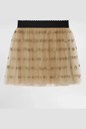 Dolce & Gabbana Lamé Jersey And Tulle Skirt - Woman Trousers And Skirts 3 Years